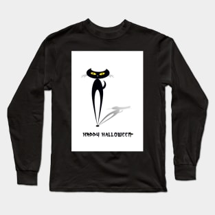 Halloween Cat Long Sleeve T-Shirt